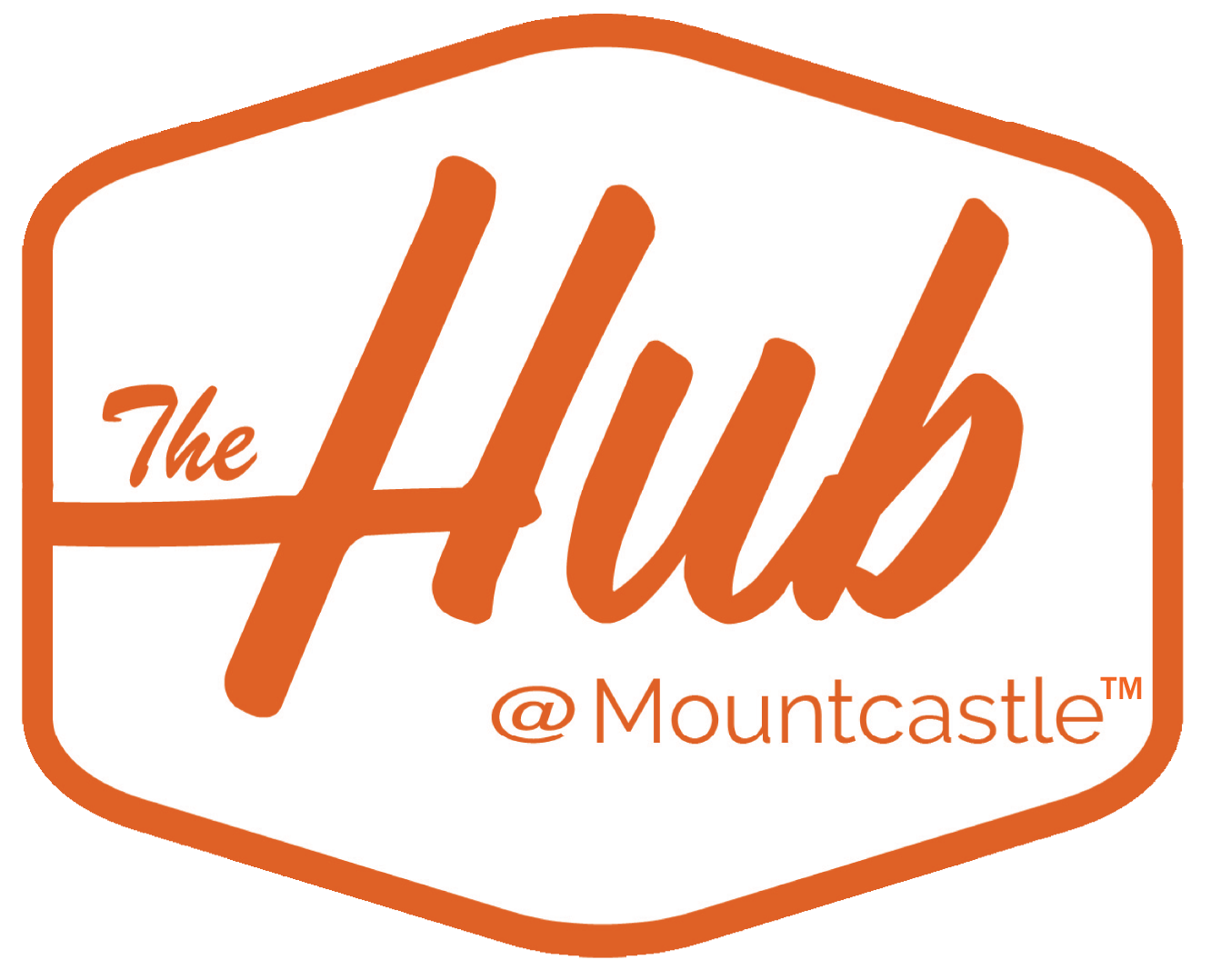 The logo for The Hub at Mountcastle.